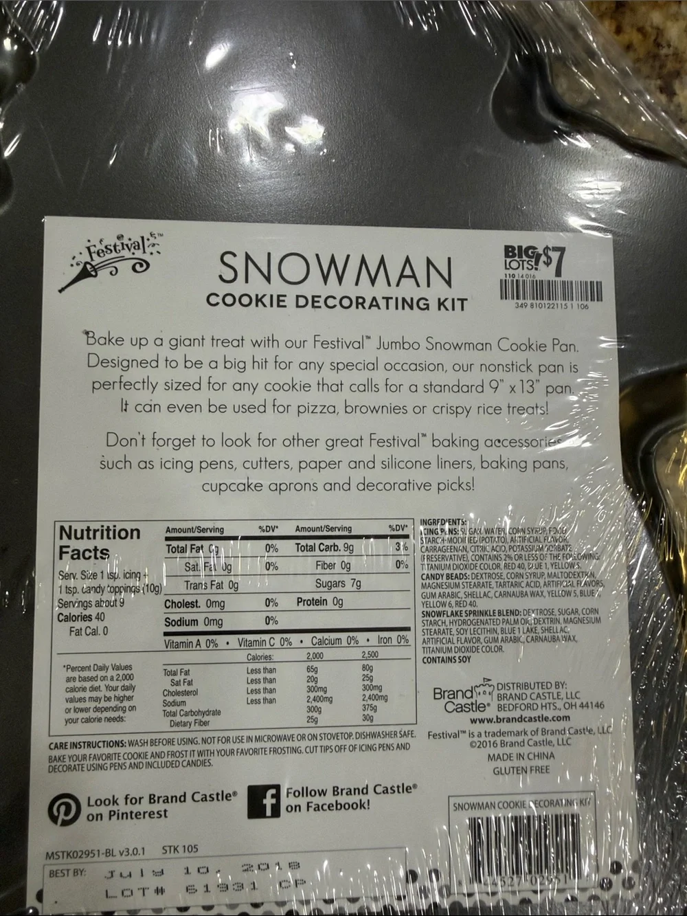 Snowman Cookie Baking Pan
